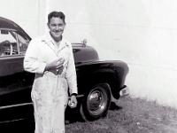 Norman Dewrance -- Best man at our wedding 1948 -- Harolds Buick 88 in back ground