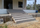 front steps nearly completed with tiles (graa breuung - tiles - singular and plural)