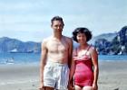 Derek and Margaret (Maggie) on Pohara beach 1961/62