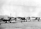 Seafire -- Barracuda -- Swordfish -- 61 Air School, George, South Africa 1945. Notice the two men loading starter cartridges into the Barracuda.